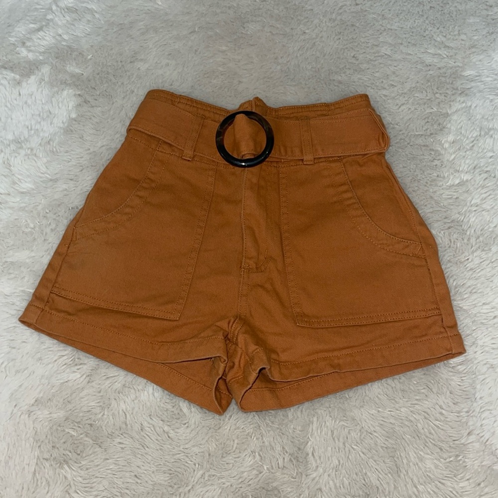 SB ROYAL BLUE Orange High Waisted Shorts Small